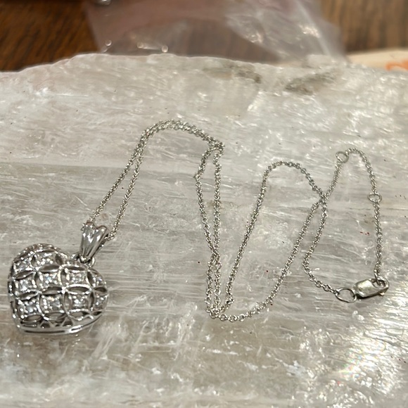 Sterling Silver Heart Necklace - Picture 3 of 8